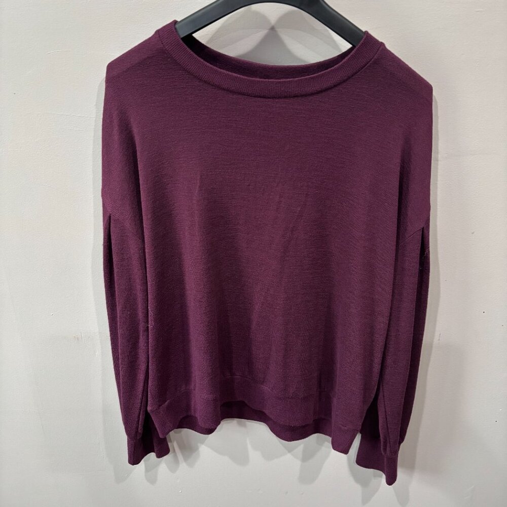 Gap Womens Long sleeve crew neck Plum pull over sweater SZ: Large